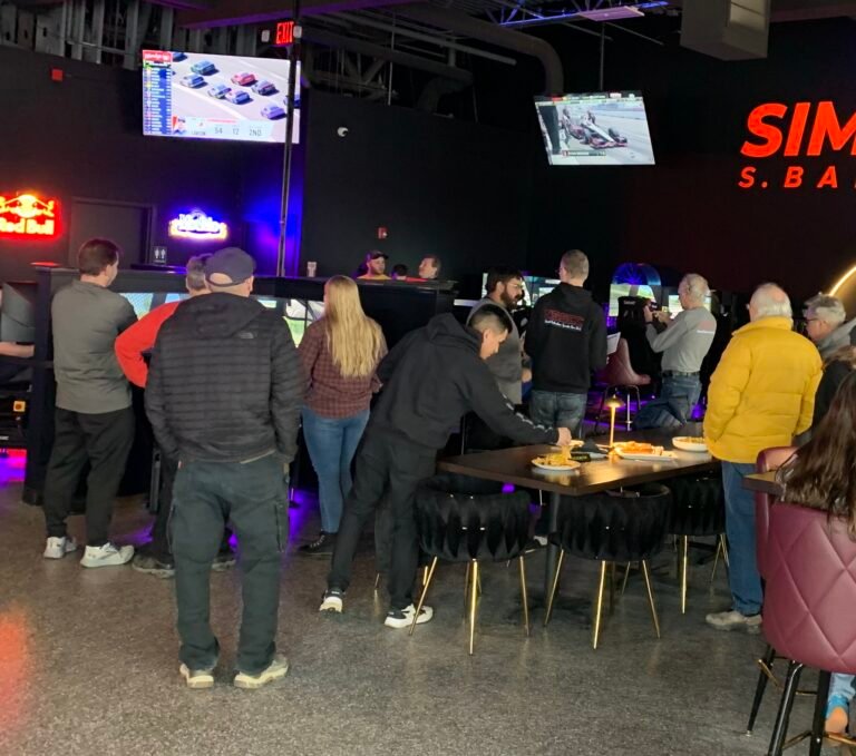 sim racing crowd